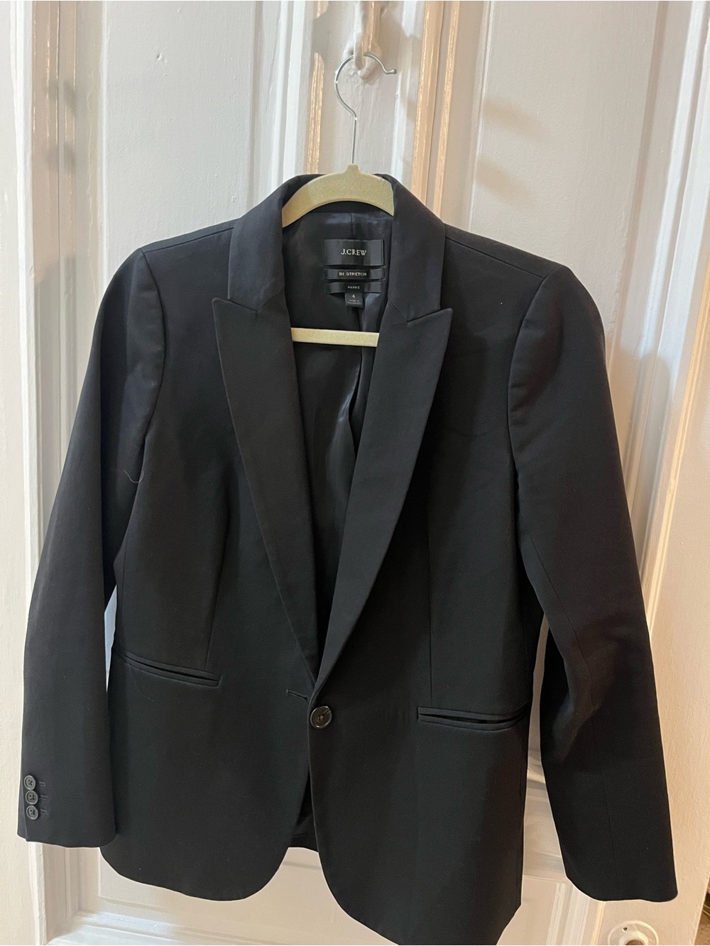 J. Crew Black Women's Single-Button Tailored Blazer